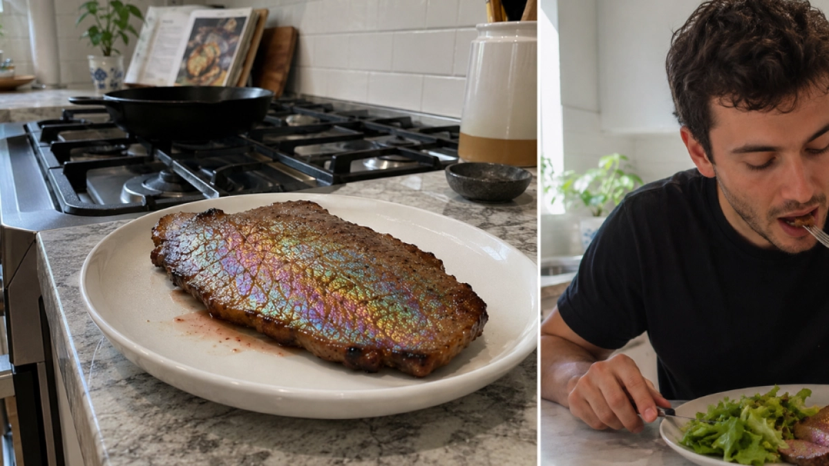 ¿Por qué la carne puede verse con colores arcoíris después de cocinarse? Expertos explican si es normal o señal de mal estado