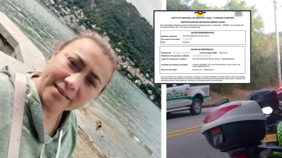 Medicina Legal confirmó identidad de Yulixa Toloza, hallada sin vida en Cundinamarca tras procedimiento estético en Bogotá: ya se realizó su necropsia