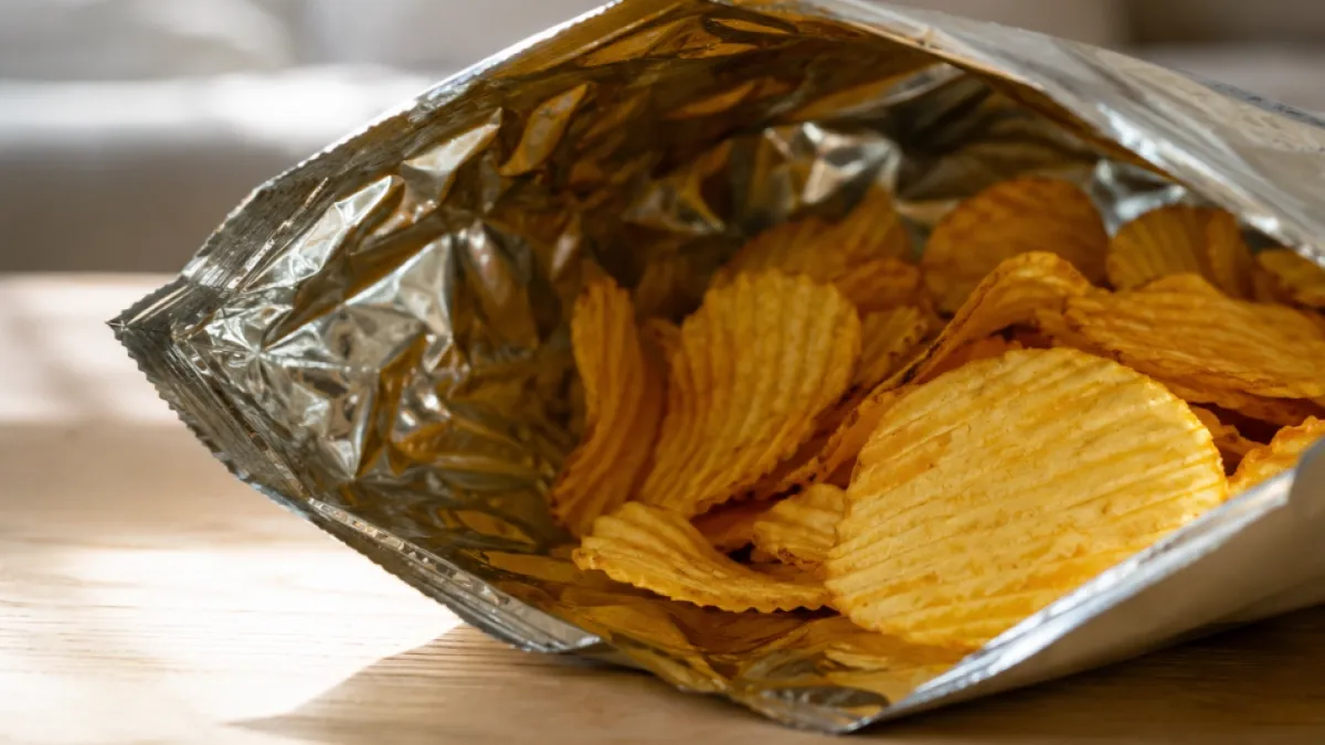 Ni decoración ni marketing: la verdadera razón por la que los paquetes de snacks son metalizados