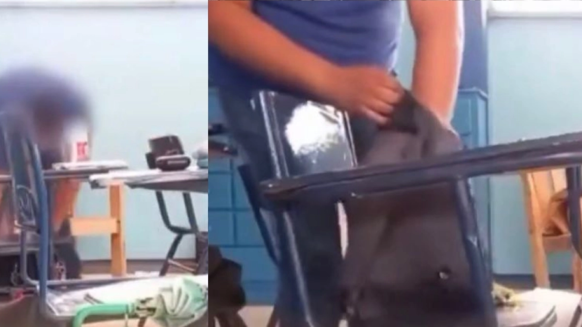 Estudiantes pusieron cámaras ocultas y descubrieron que su profesor de ética y valores los robaba mientras estaban en descanso