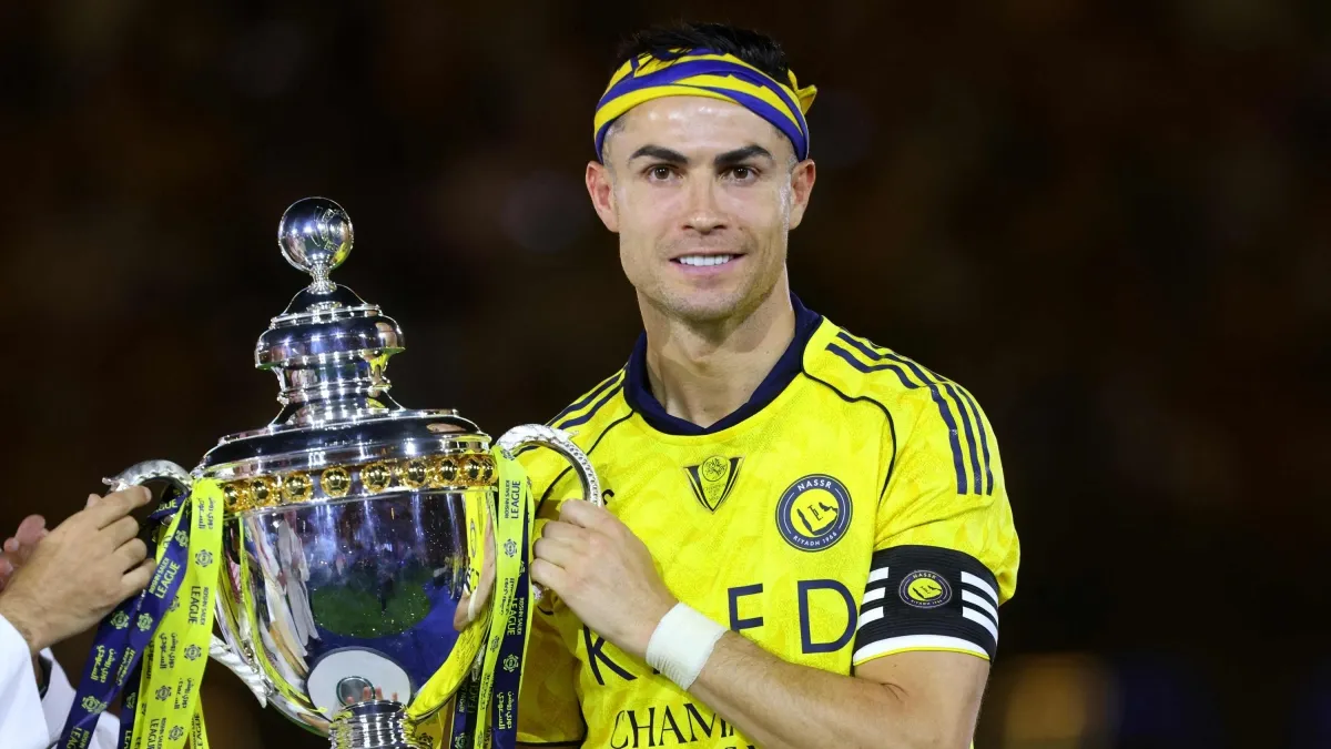 Video | Cristiano Ronaldo, desbordado de alegría: lloró, gritó y tocó el bombo en su primer título de Liga en Arabia con Al Nassr