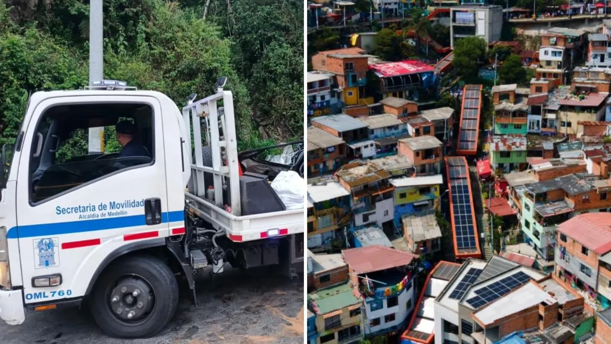 Operario de una grúa de la secretaría de Movilidad de Medellín fue agredido durante una intervención en la comuna 13: presenta fractura en el cráneo