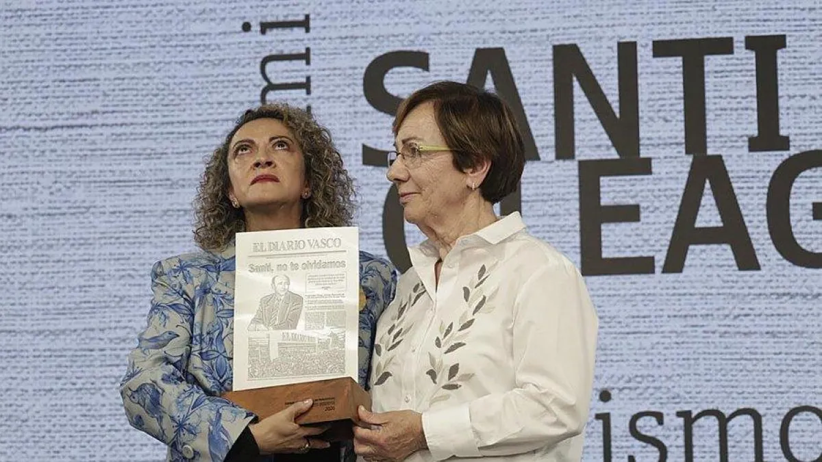 Jineth Bedoya, editora de Género de EL TIEMPO, recibe el Premio Santiago Oleaga de Periodismo en España por su defensa de las víctimas de violencia