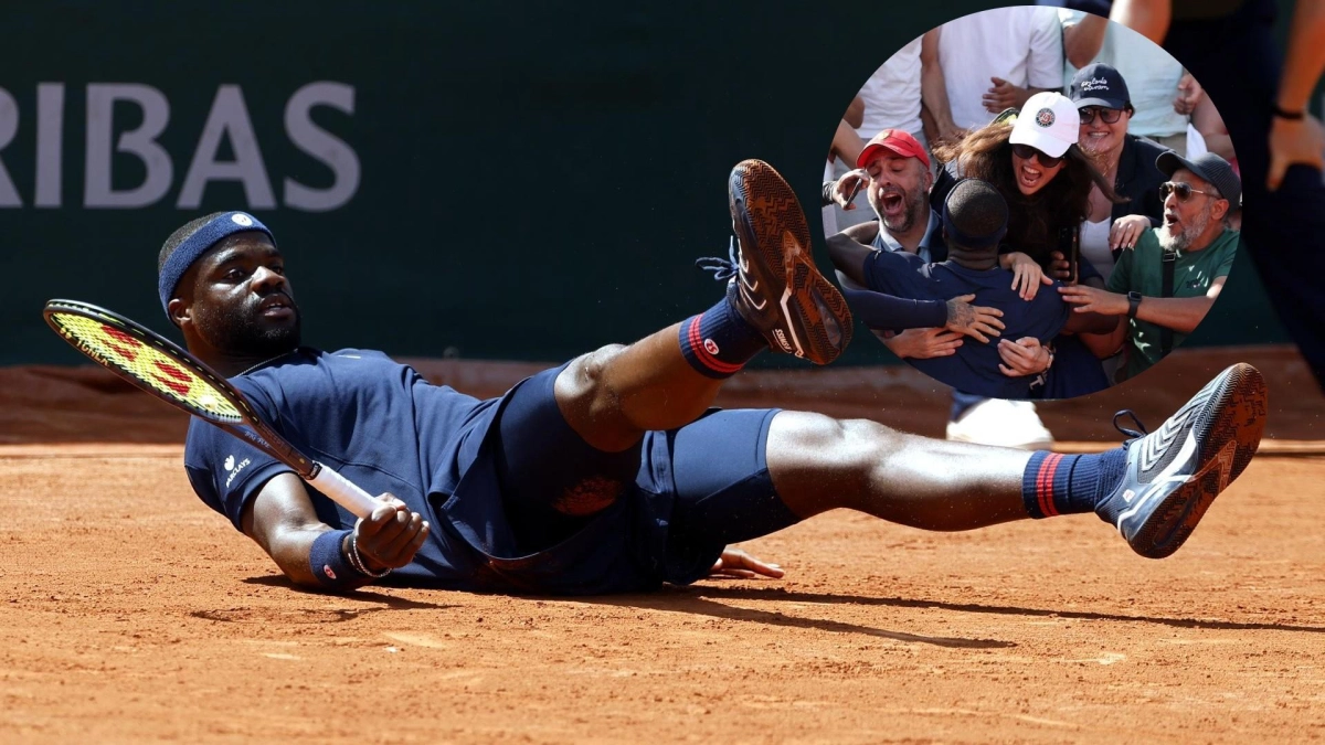 A Frances Tiafoe le 'robaron' su raqueta en Roland Garros: una colombiana pasó a ser heroína de una historia muy particular (video)