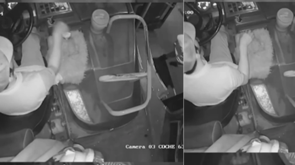 Video revela el momento en que pasajera cae de un bus en movimiento; conductor está detenido