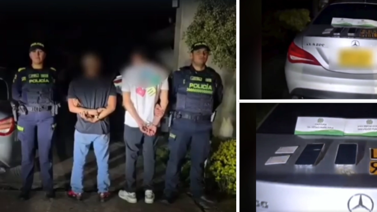 Estos son el conductor y el copiloto que embistieron a policías en un Mercedes Benz robado en Bogotá; tenían antecedentes