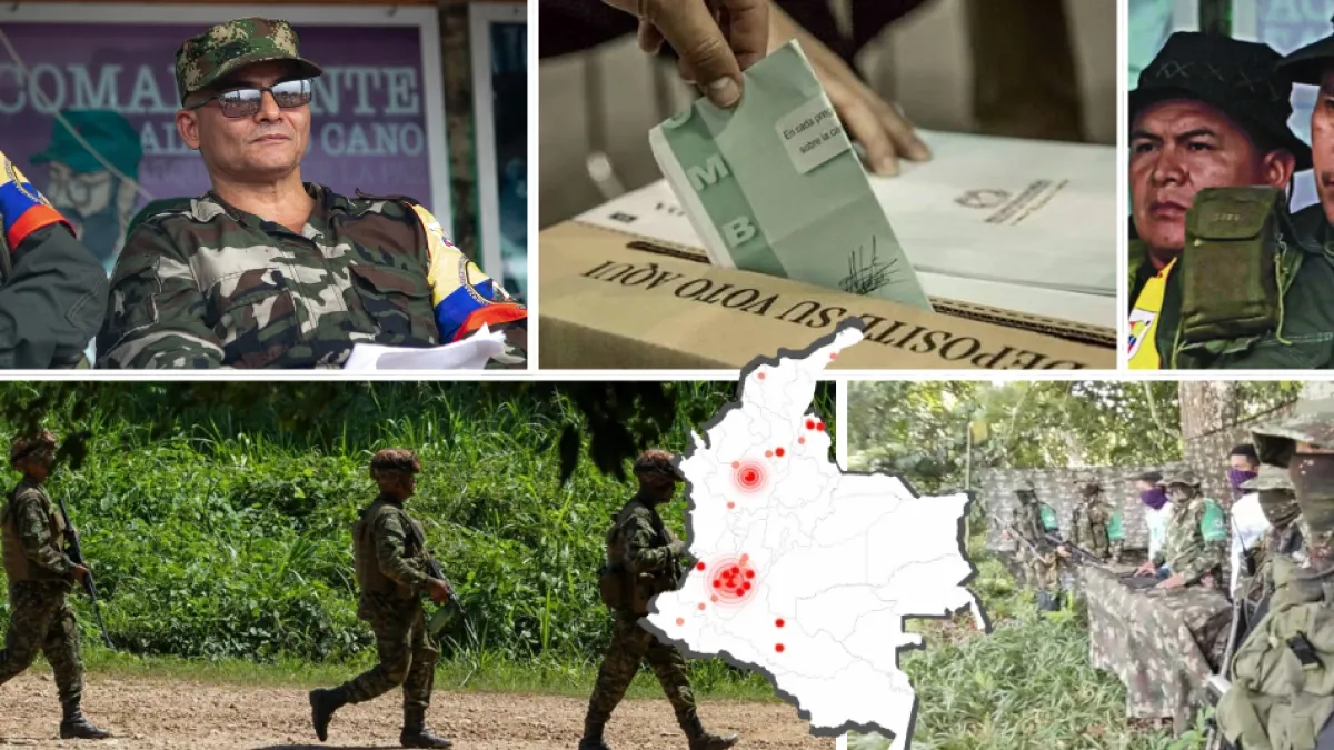 El mapa de las 32 zonas rojas donde se reforzó la seguridad para las elecciones presidenciales; coincide con 'santuarios' elenos y de disidencias