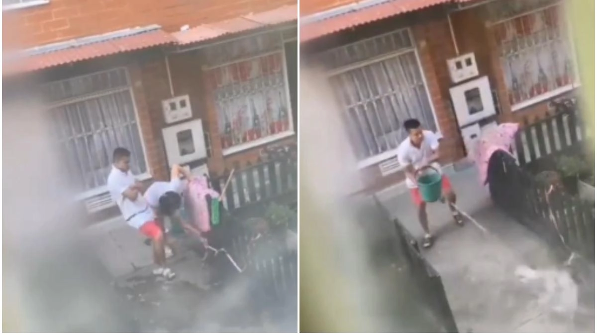 Indignante: en video quedó captado el momento cuando un hombre golpea a una perrita en Bosa, en el sur de Bogotá
