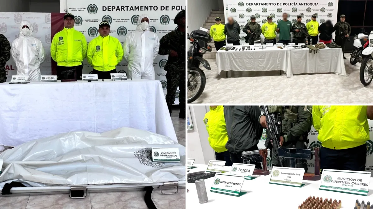 Top 'Clan del Golfo' leader killed, two from 'Los Pacheco' captured amid parallel election operations in Antioquia