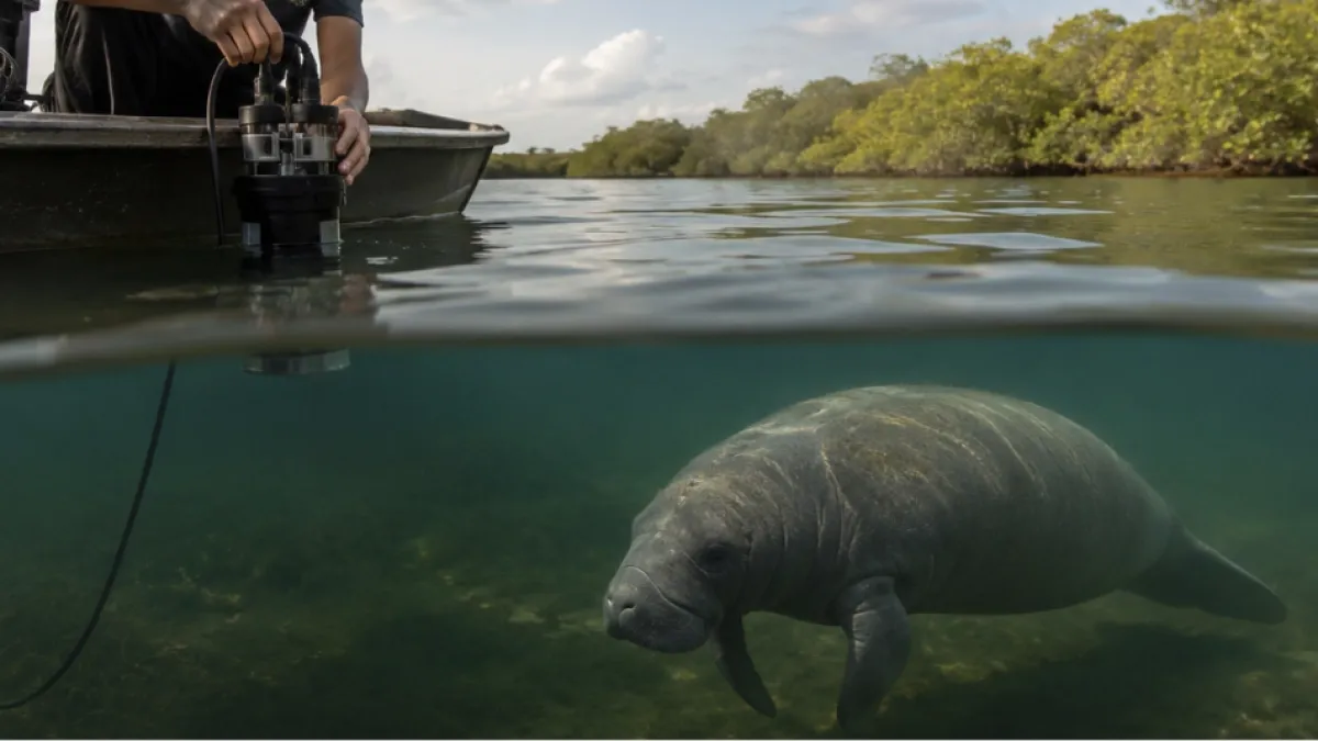 Joven colombiano gana reconocimiento mundial de 'National Geographic' con proyecto para proteger manatíes del Atlántico