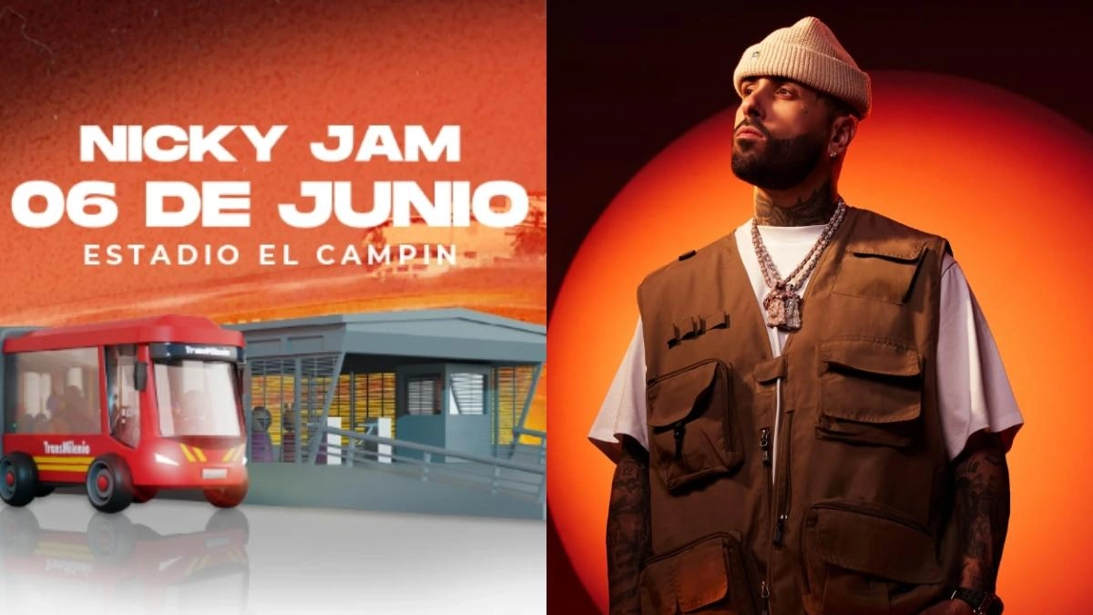 Concierto de Nicky Jam en El Campín este sábado 6 de junio: conozca las rutas troncales y los 24 servicios del Sitp para llegar y salir del evento