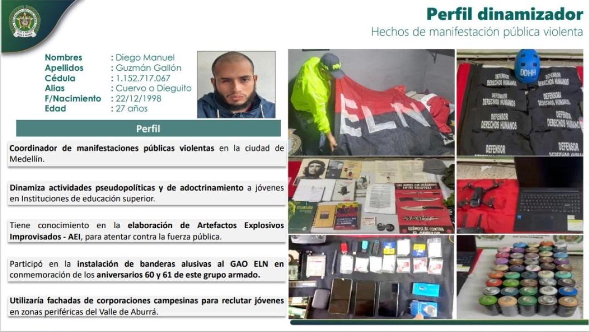 Alias Cuervo, capturado por presuntamente dispararle a un po