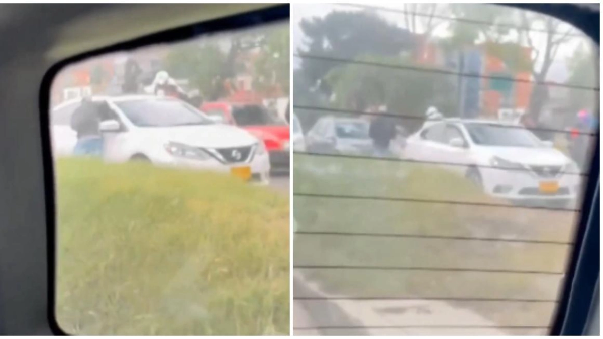 Video | Así es como delincuentes se hacen pasar por vendedores ambulantes para robar en medio de trancones en Bogotá