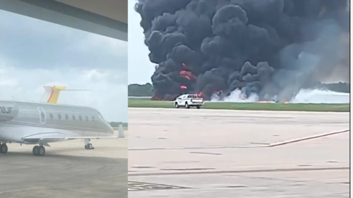 Video muestra impresionante accidente de avión chárter en República Dominicana