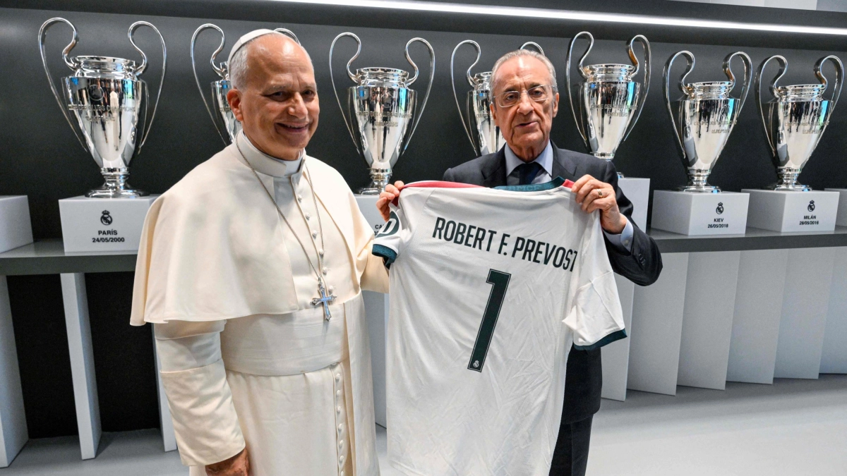Video | Florentino Pérez, presidente del Real Madrid, recibi