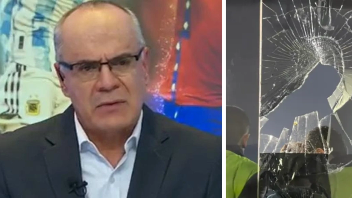 Video | Momento cuando objeto rompió vidrio de cabina e hirió a Juan José Peláez, comentarista de Win, en final Nacional-Junior: se escuchó en vivo