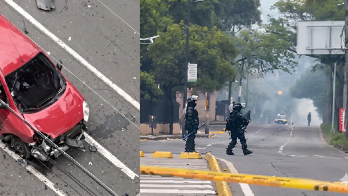 Encapuchados lanzaron un artefacto explosivo que i