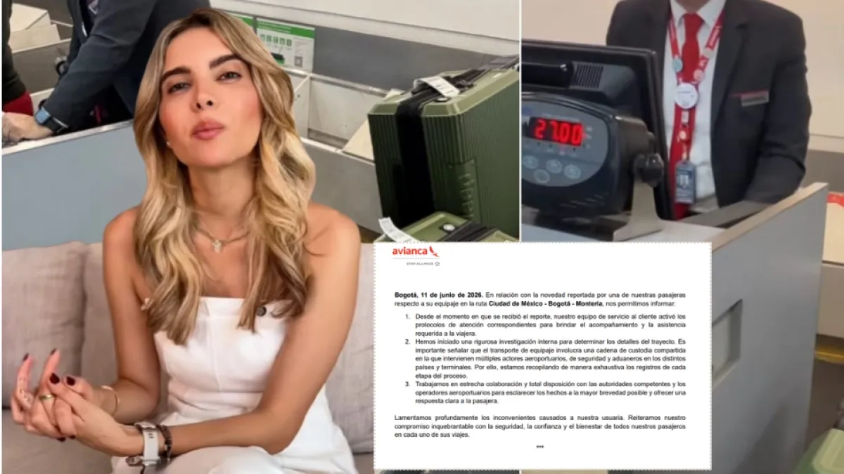 Avianca responde a denuncia por robo de equipaje de Sofía Méndez, esposa del alcalde de Sincelejo, durante viaje a México: llevan a cabo investigación