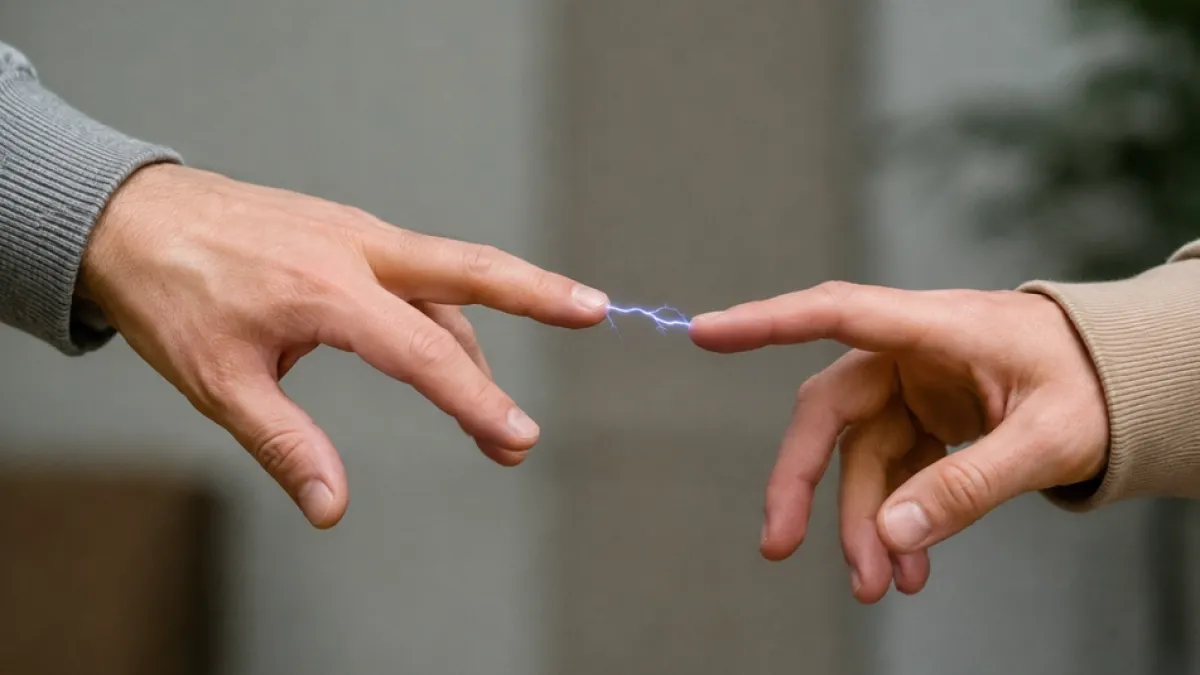 ¿Por qué algunas personas 'pasan corriente' al tocarlas? La ciencia explica el fenómeno que ocurre en segundos