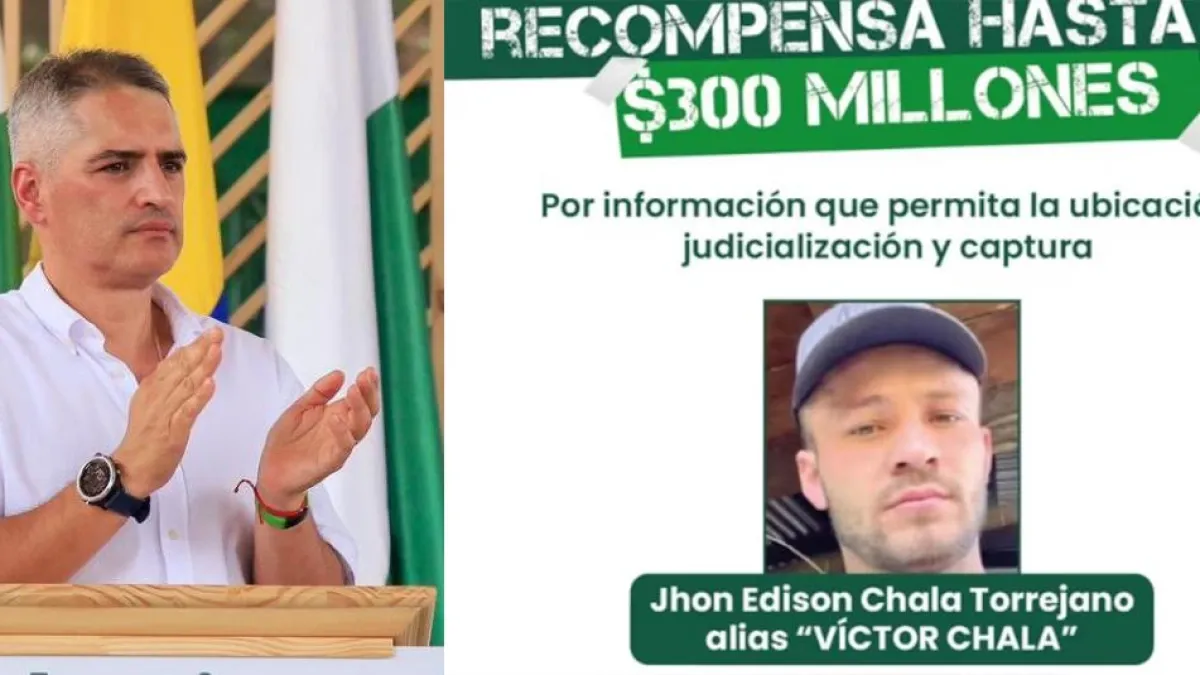 Gobernador de Antioquia exige que no liberen a Víctor Chalá tras su captura