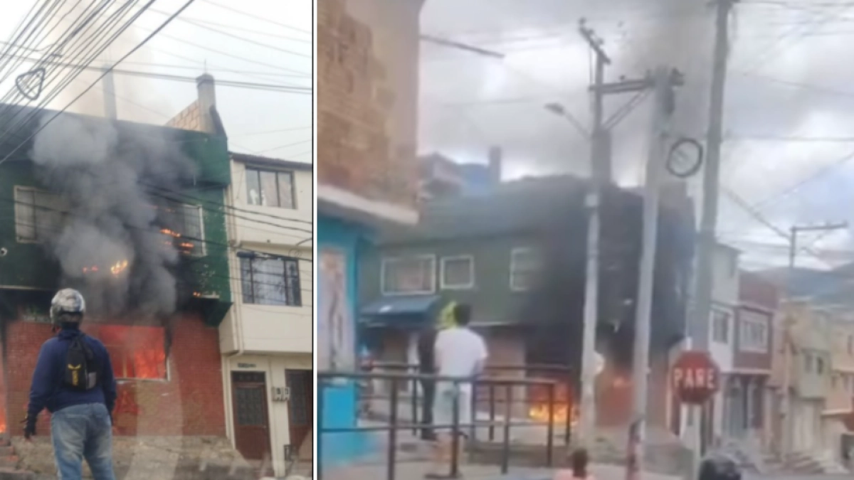 Grave incendio en una casa en Usme, al sur de Bogotá, durante este jueves 18 de junio: imágenes de la conflagración y detalles de la emergencia