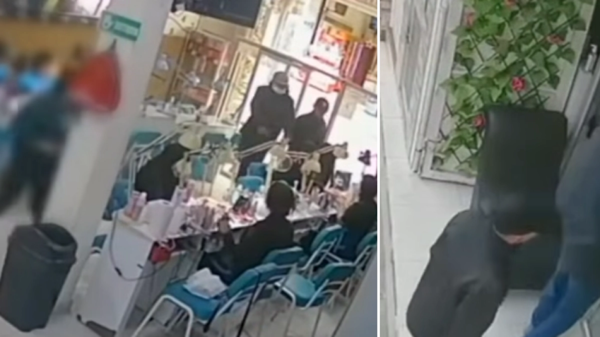 Video del violento atraco con arma de fuego en salón de belleza en el sur de Bogotá: ladrones se llevaron al menos seis celulares