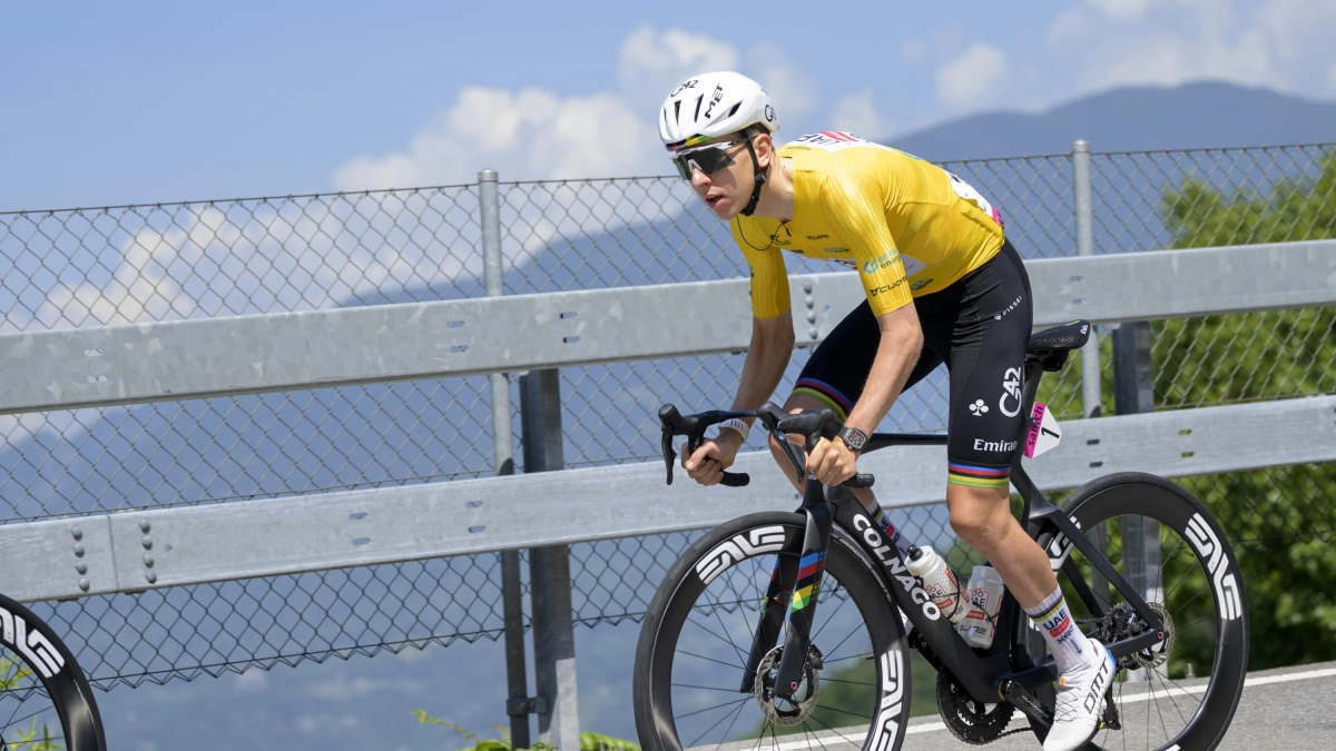 Tadej Pogacar conquistó la contrarreloj de la etapa 4 y acaricia el título en la Vuelta a Suiza: así quedaron Nairo Quintana y Sergio Higuita