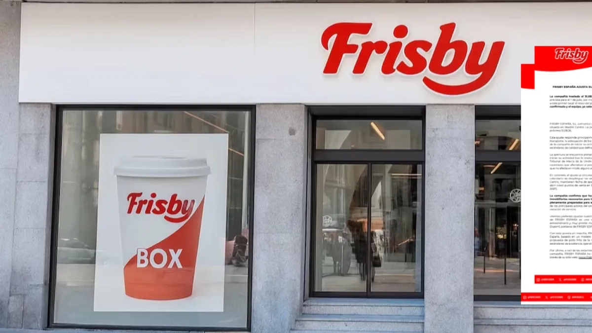 Frisby España aplazó la apertura de su primer local en Madrid por motivos logísticos y operativos; ya tiene nueva fecha