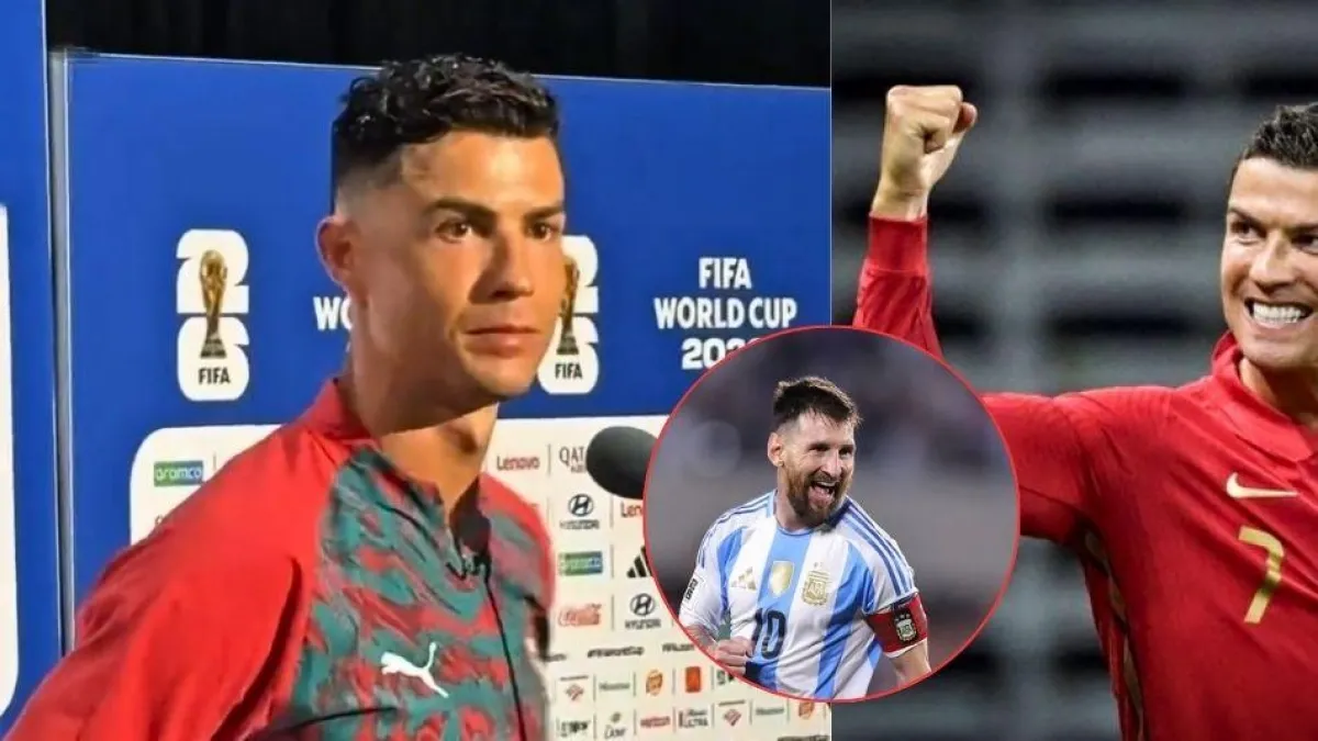 La polémica reacción de Cristiano Ronaldo cuando le preguntaron por Lionel Messi en la Copa Mundial de la Fifa 2026