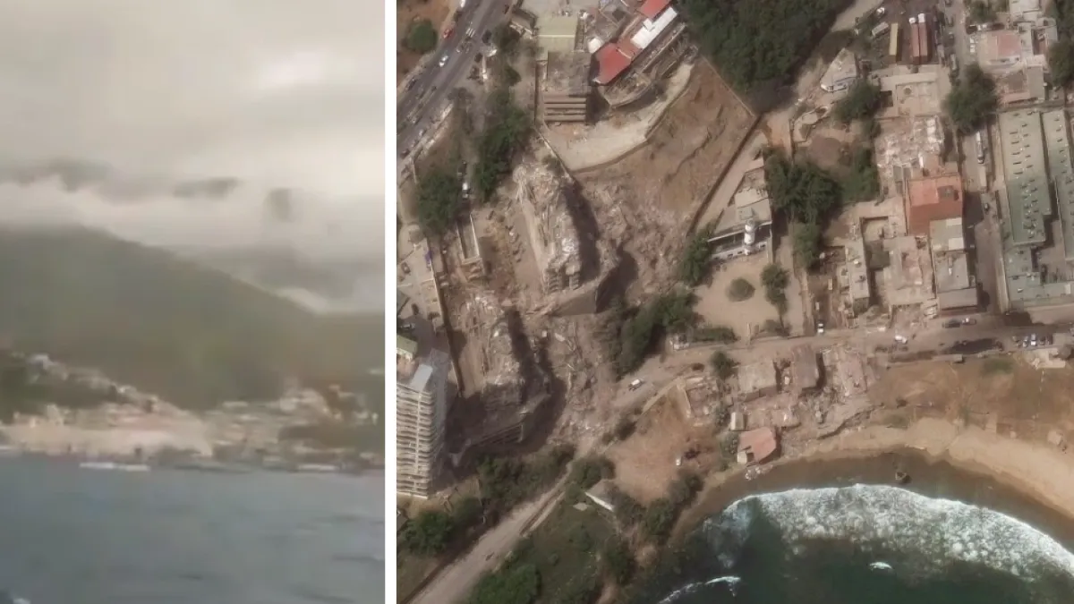 Video del momento exacto cuando edificios en La Guaira, estado con mayor afectación por terremotos en Venezuela, se desplomaron: más de 100 colapsos