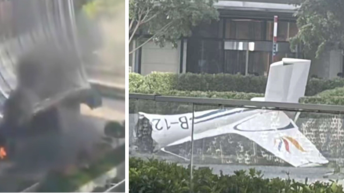 Grave accidente por avioneta que colisionó contra el edificio más alto de Pekín, en China: imágenes muestran un agujero en la fachada del rascacielos