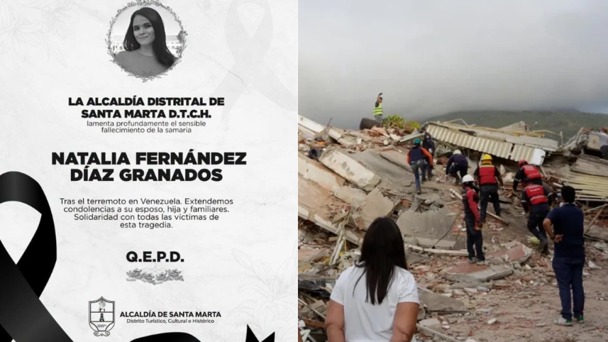 Confirman muerte de colombiana Natalia Fernández por terremotos en Venezuela: 'La ayuda no llegó a tiempo'