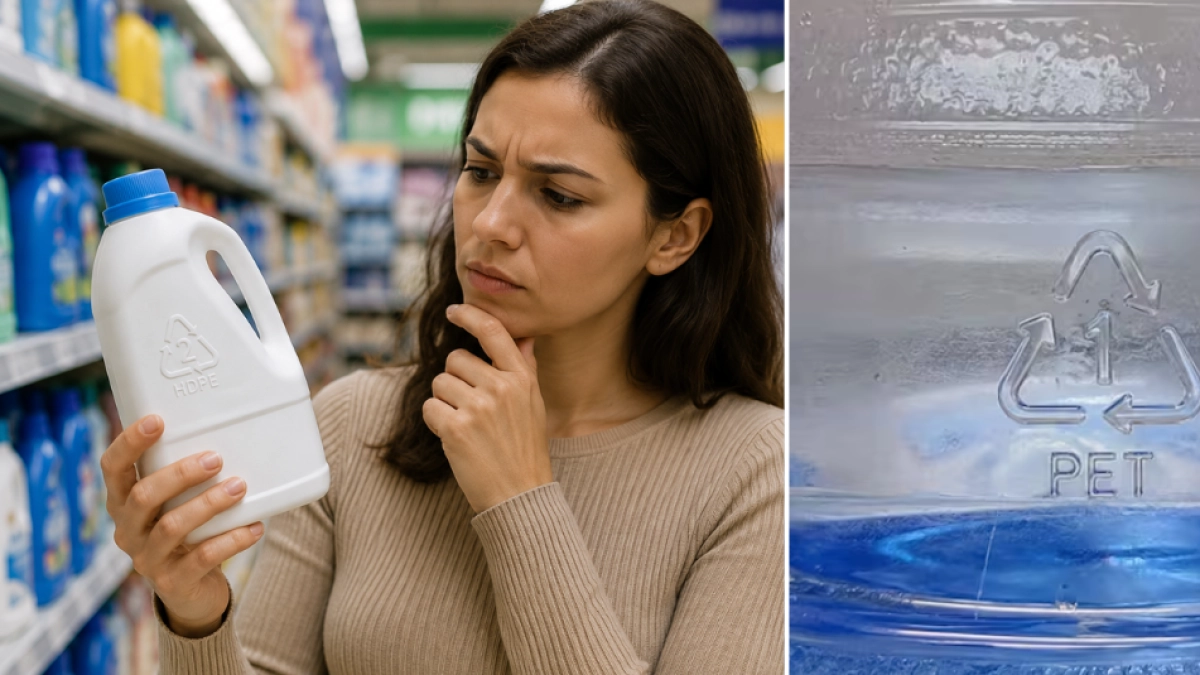 ¿Qué significan los números del triángulo en los envases plásticos? El dato que cambia la forma de entender el reciclaje