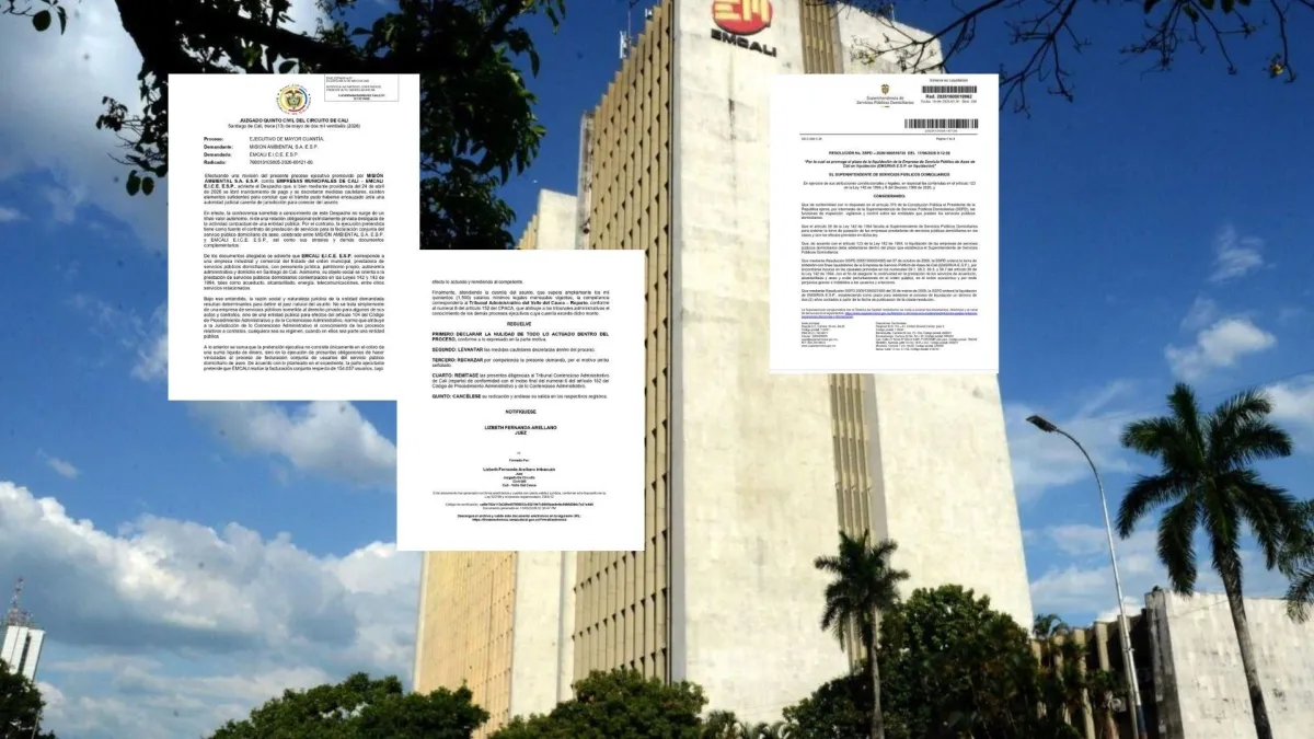 Fijan un nuevo plazo para la devolución de Emsirva, la empresa de aseo de Cali intervenida por el Estado: demanda contra Emcali tuvo nuevo giro