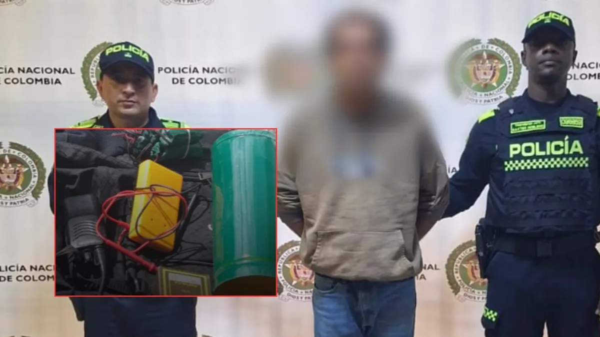 Hombre que portaba elementos para la elaboración de explosivos en la Plaza Botero en Medellín fue judicializado: esto fue lo que hallaron en su maleta