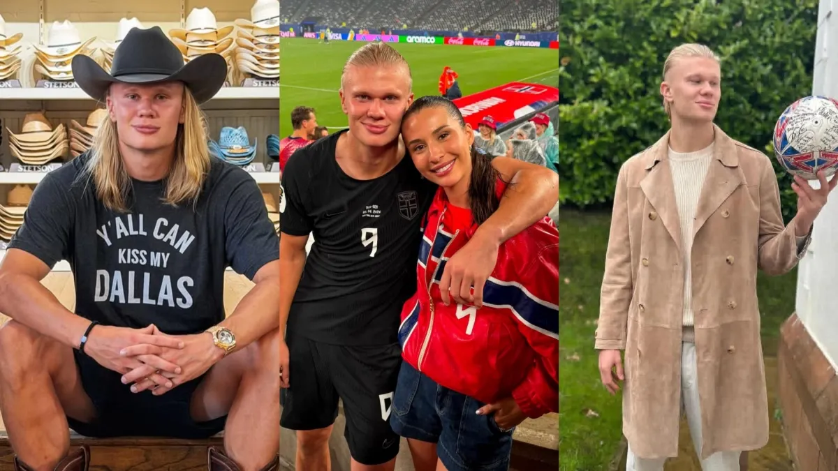 Video | Erling Haaland llegó a Oslo tras su participación en el Mundial y sorprendió con los curiosos regalos que llevó