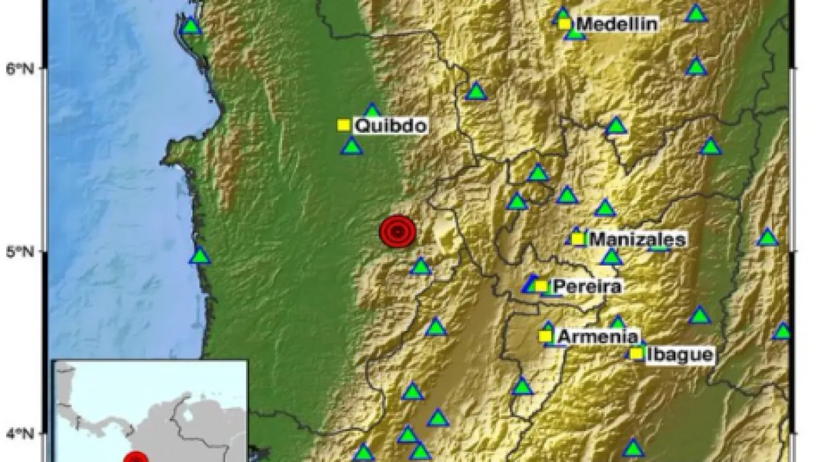 Temblor hoy en Colombia | Reportan nuevo sismo de magnitud 4,3 en Chocó en la mañana de este lunes 14 de septiembre: se sintió en varias ciudades