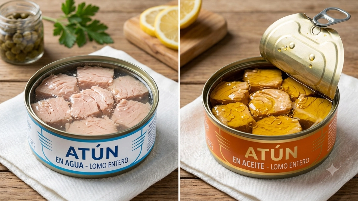 Diferencia entre atún en agua y atún en aceite: ¿cuándo usar cada uno?