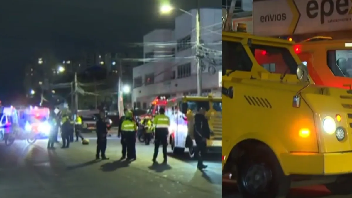 Grave accidente en el occidente de Bogotá dejó dos policías heridos tras fuerte choque con carro de valores; revelan hipótesis preliminar