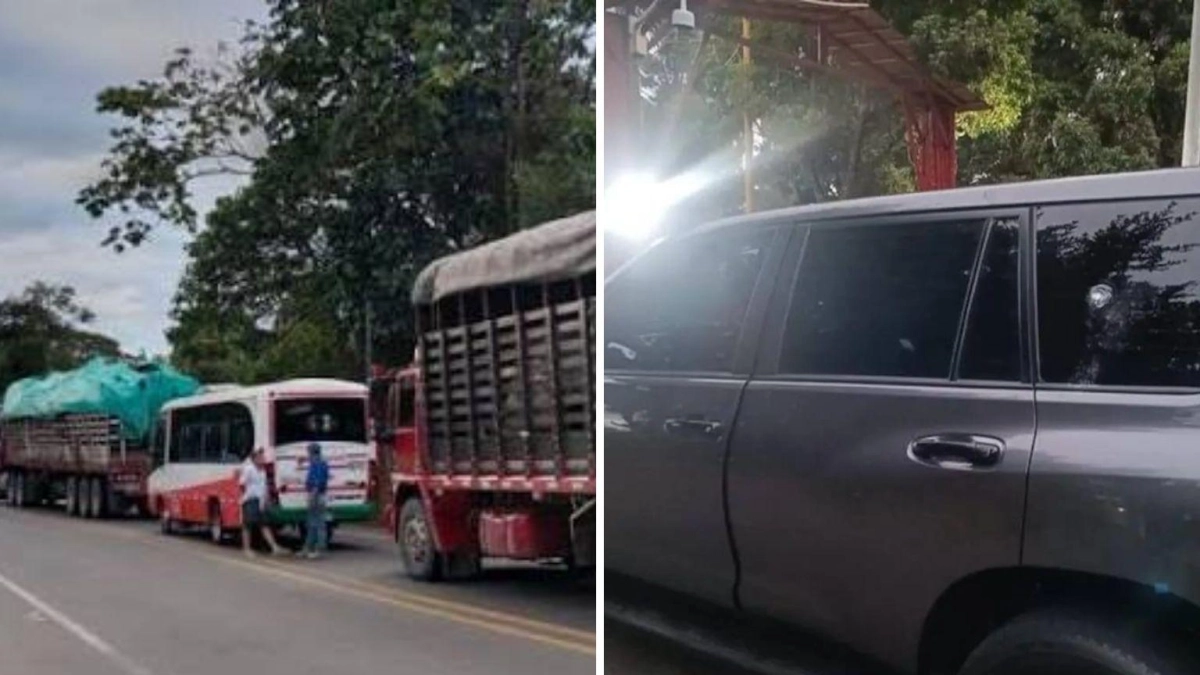 Hombres armados en un retén ilegal robaron otra camioneta de la UNP y chalecos antibalas de esquema de seguridad en la vía Panamericana, en Cauca