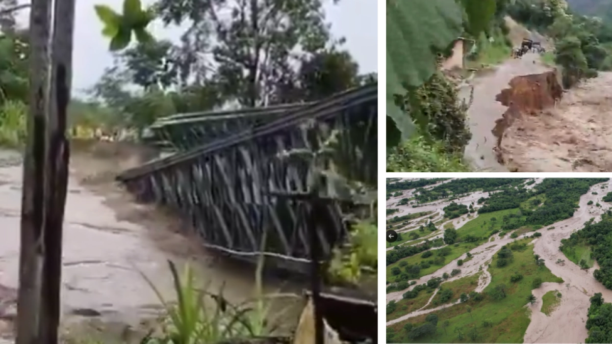 Fuertes lluvias dejan a Arauca incomunicada por vía terrestre tras el colapso de puentes por crecientes súbitas: Ideam emite alerta roja