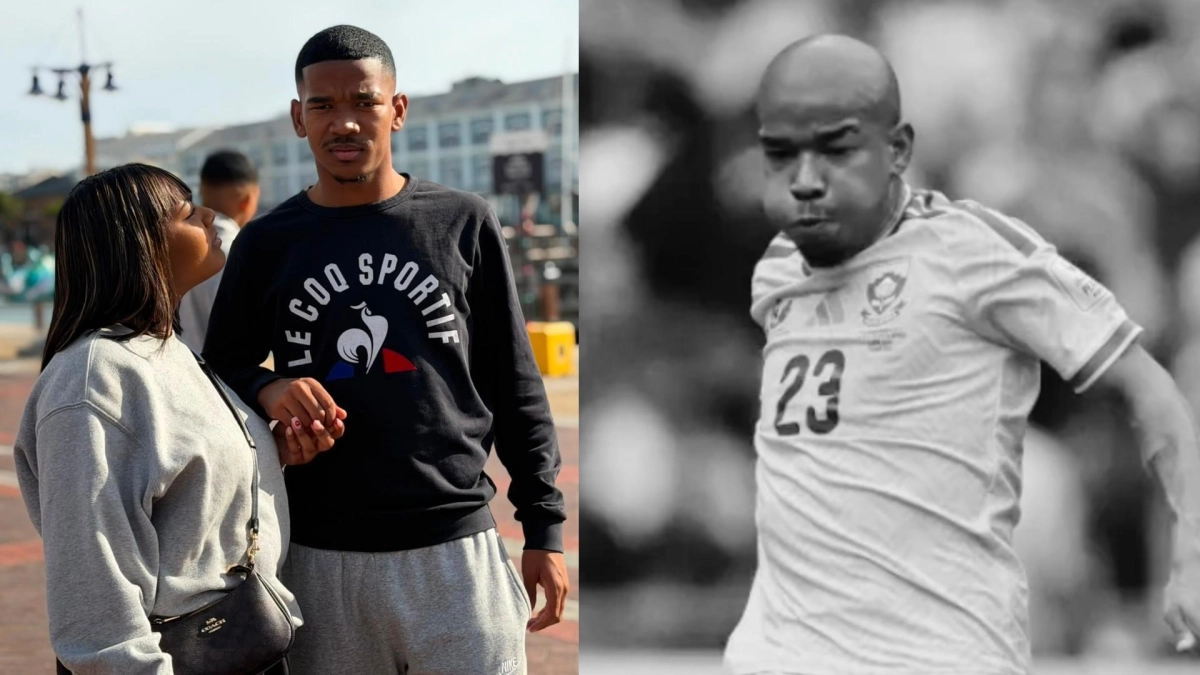Novia de Jayden Adams publicó desgarradora carta tras la muerte del futbolista de la selección de Sudáfrica: 'Una parte de mi corazón se fue contigo'
