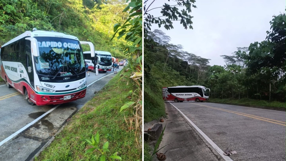 Terror en la vía al Chocó: tras el secuestro de 39 pasajeros de un bus de Rápido Ochoa reportan que hay un soldado asesinado y otros seis heridos