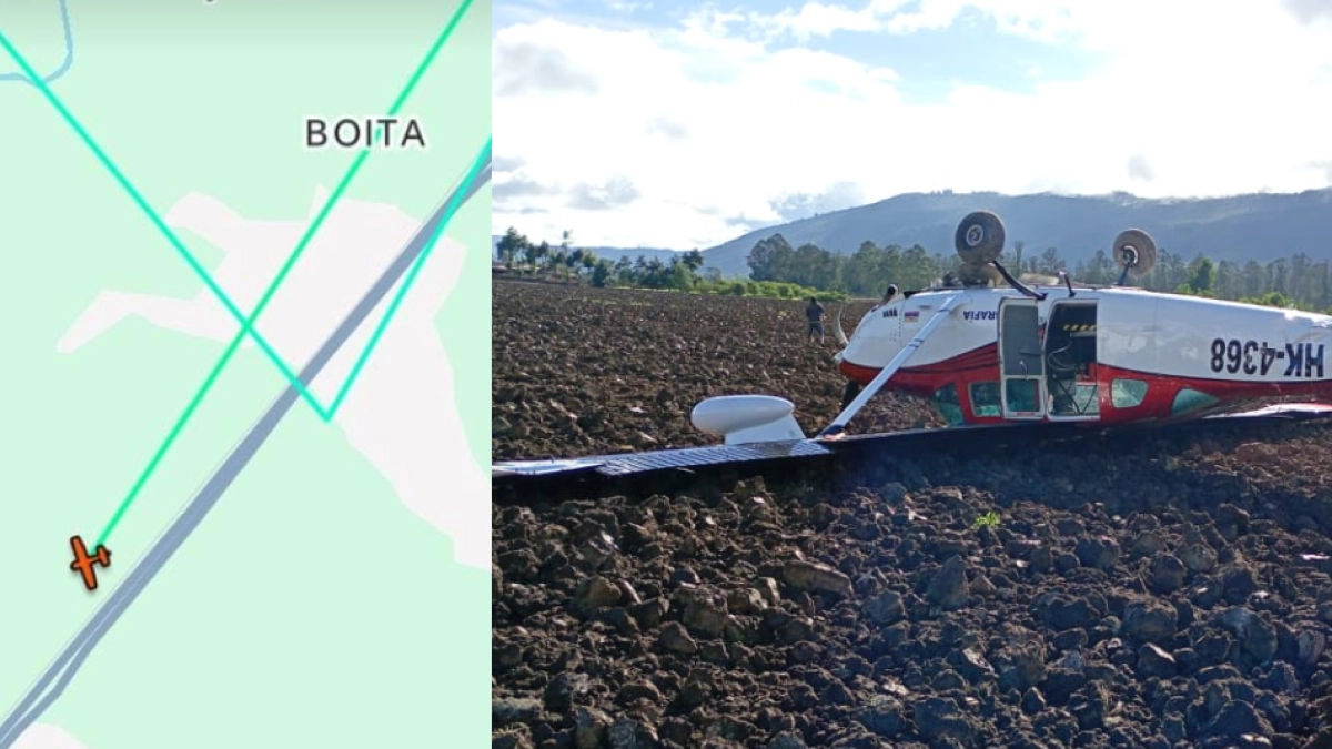 Fotos | Así quedó avioneta que se estrelló en Gachancipá, Cundinamarca, cerca a vía Bogotá-Tunja y que dejó dos heridos: revelan reporte de accidente