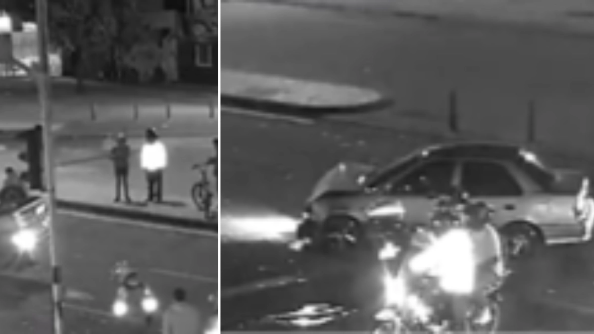 Accidente de tránsito en Bogotá | Choque entre dos vehículos terminó con volcamiento y afectaciones en la movilidad: esto se sabe
