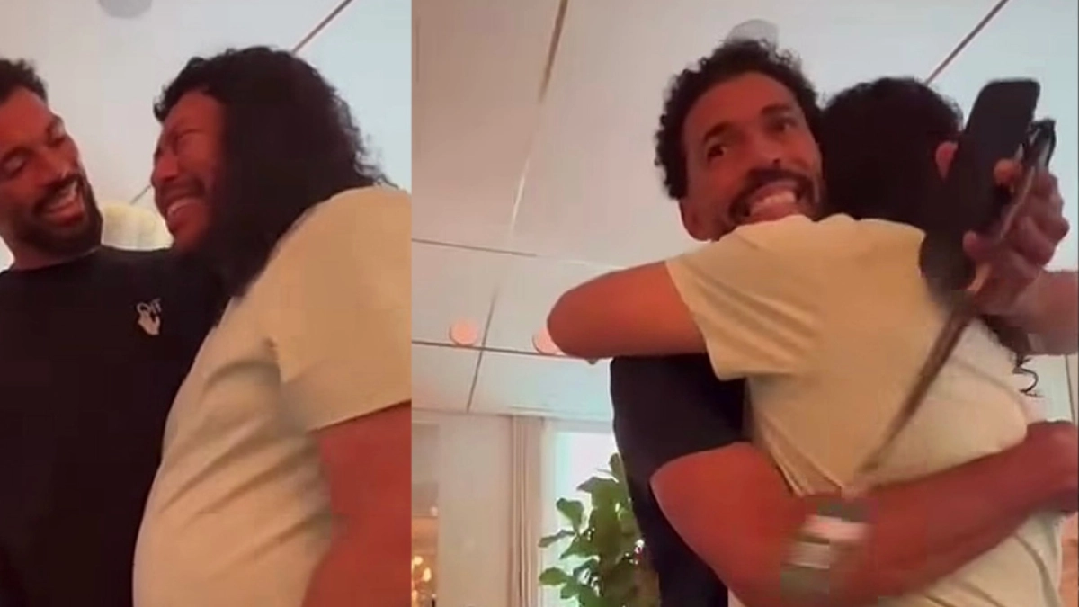 Así fue el emotivo encuentro entre René Higuita y Vozinha, el arquero de Cabo Verde: 'Eres luz y Dios siempre lo bendice a uno'