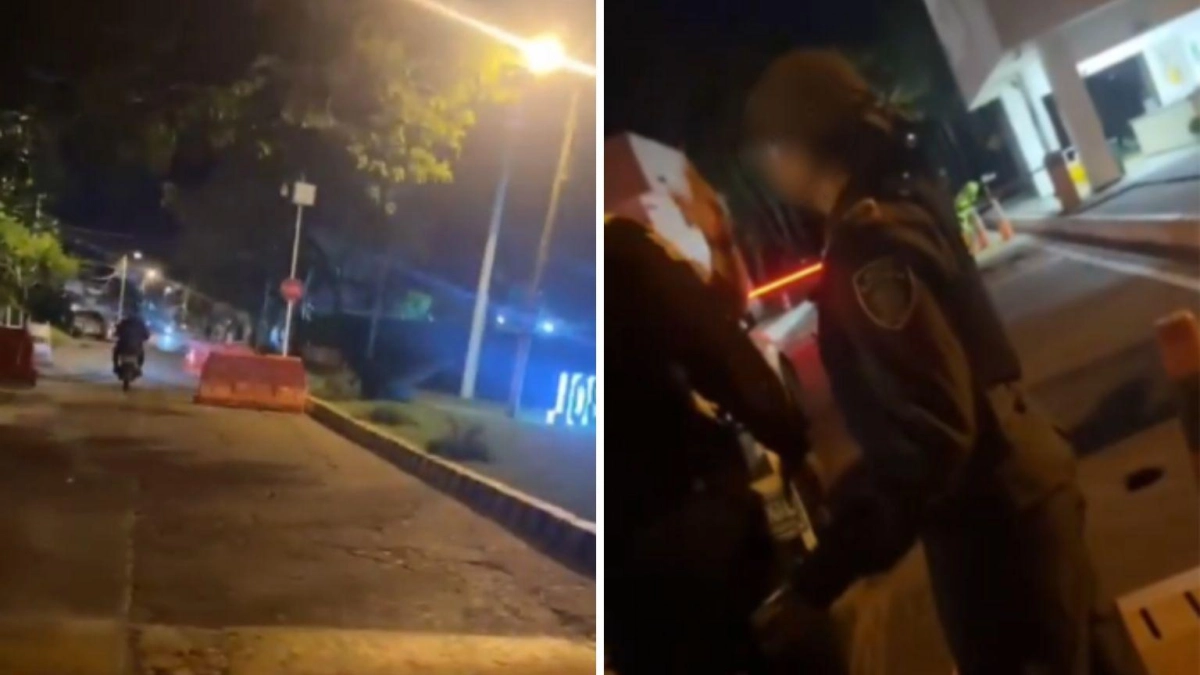 La riña callejera grabada en video entre un policía y un escolta que alteró la tranquilidad en San Pedro, Valle: autoridades mediaron en la situación