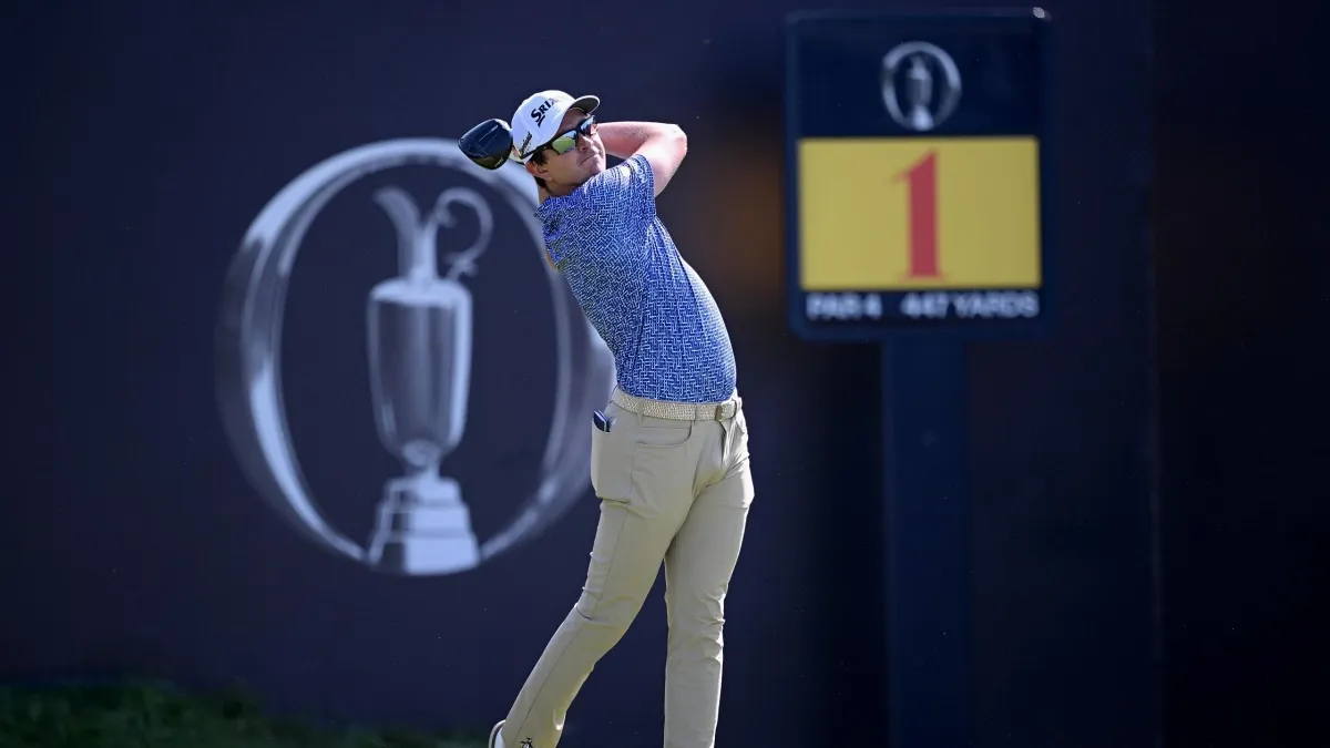 Nicolás Echavarría pasó el corte y está en el Top 25 de un Open Británico que tuvo una jornada con marcas