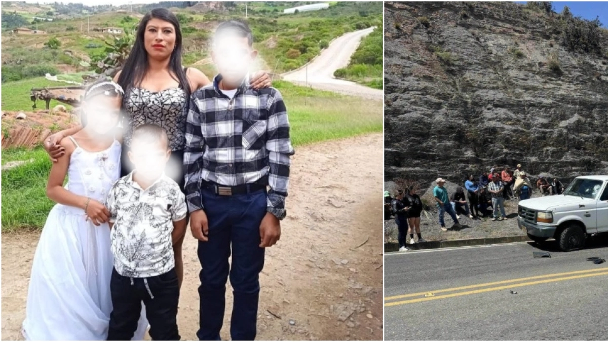 Tres hermanos murieron en choque frontal en Boyacá y su madre llegó a la escena