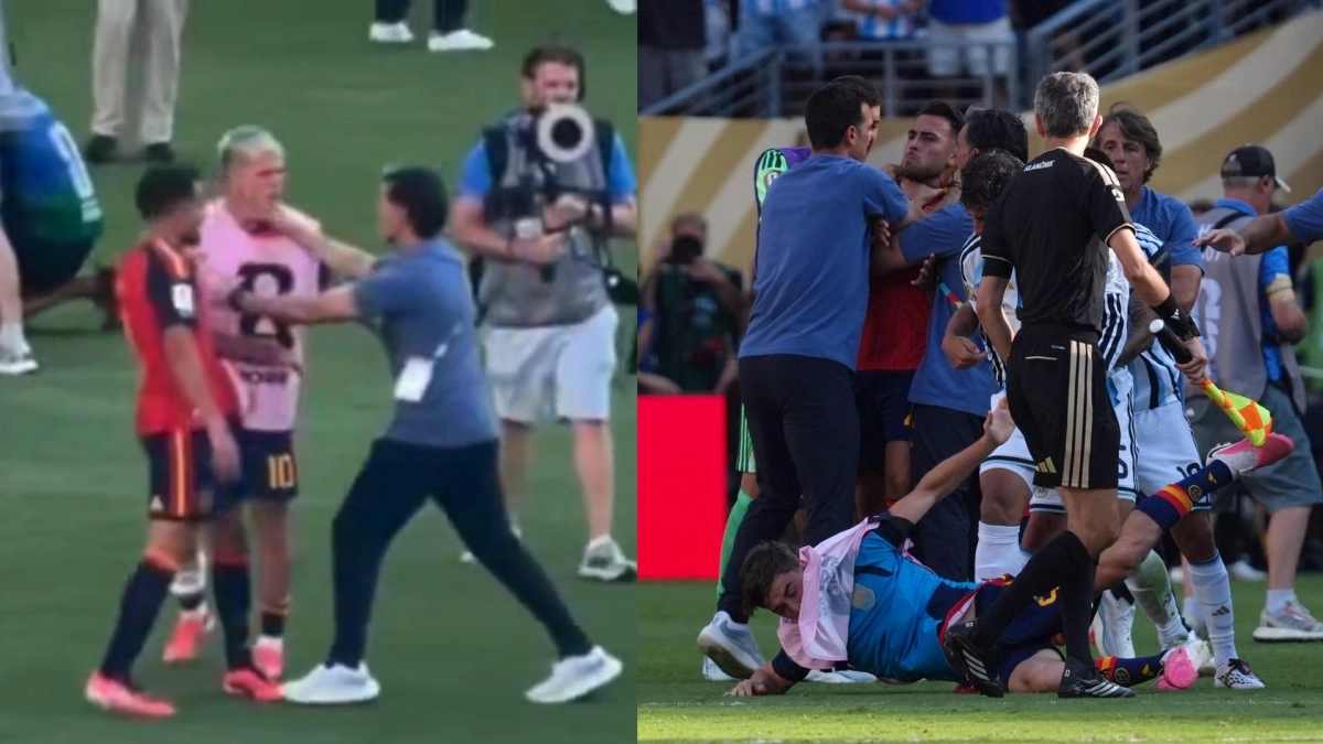 Revive la polémica entre España y Argentina: Dani Olmo le responde a Roberto Ayala tras agresión en la final y lo tilda de mentiroso